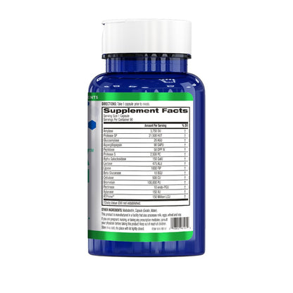 BioTrust AbsorbMax Broad Spectrum Digestive Enzyme Blend, Gluten Free, Non GMO, Digestive Support for Nutrient Digestion, Absorption and Periodic