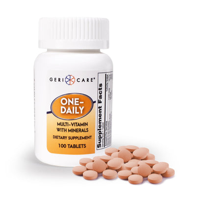 One-Daily Multivitamins with Minerals for Men & Women (100 Tablets) by GeriCare| High-Potency Multi-Vitamin & Multimineral Dietary Supplement for Immunity, Energy| Complete Daily Nutritional Support GeriCareBuy Supplements Australia