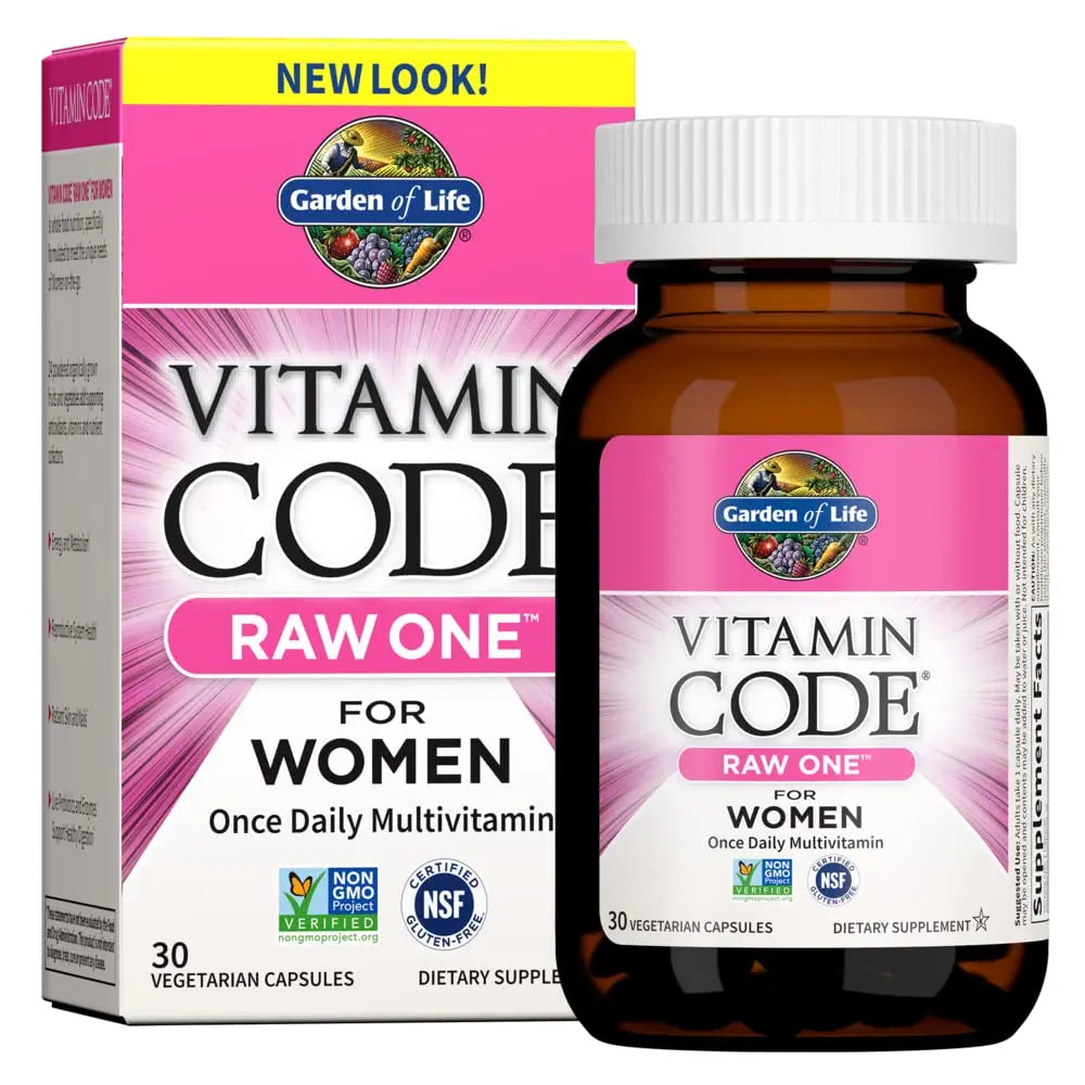 Garden of Life Women's and Men's Whole Food Multivitamins, Vitamin Code Raw One 30 Count and Vitamin Code 120 Count Garden of LifeBuy Supplements Australia