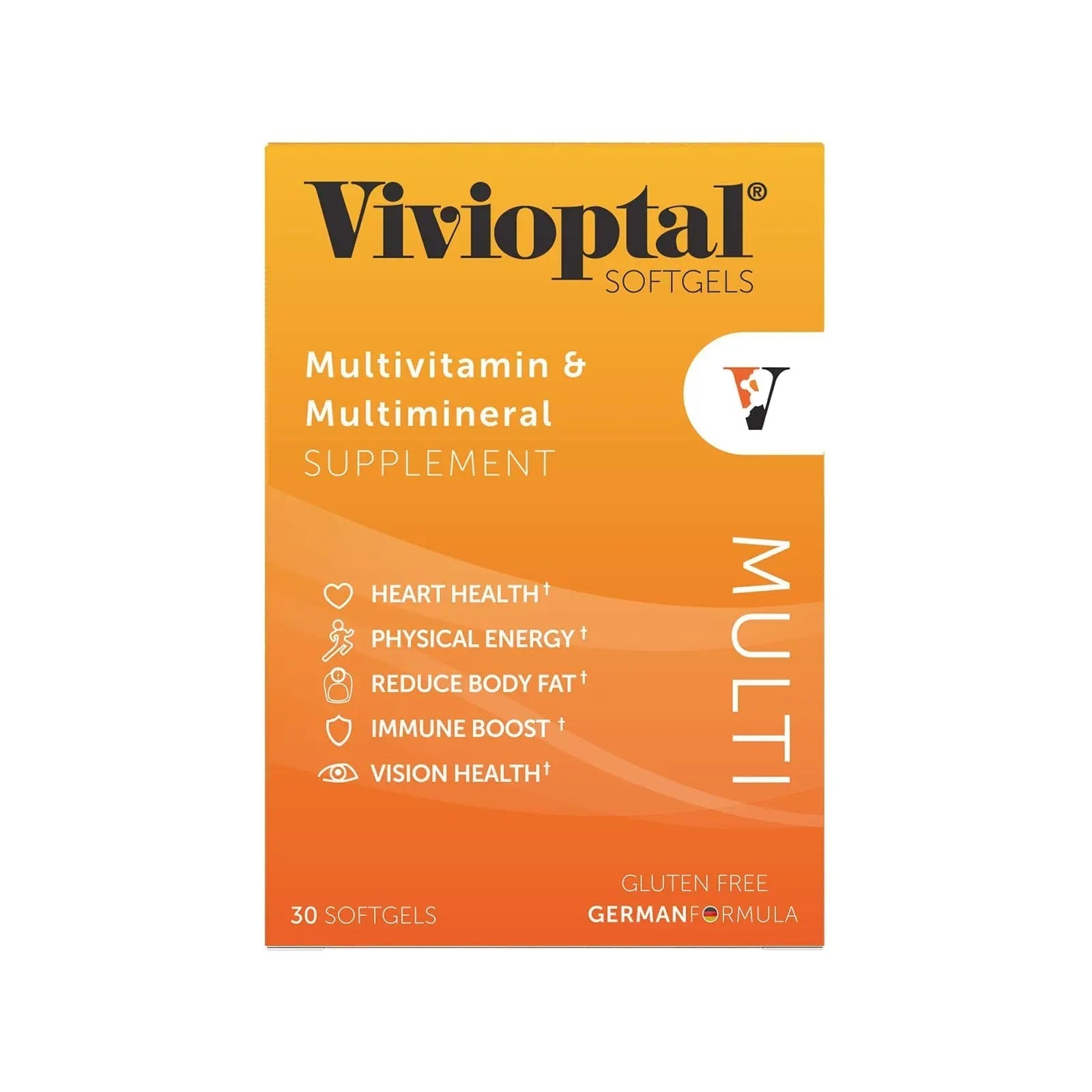 Vivioptal Multi 30 Softgels, Multivitamin & Multimineral, Gluten Free, German Formula Vivioptal VitaminsBuy Supplements Australia