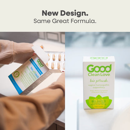 Good Clean Love BiopHresh Vaginal Homeopathic Suppository, Bacterial Vaginosis Treatment for Women Good Clean LoveBuy Supplements Australia