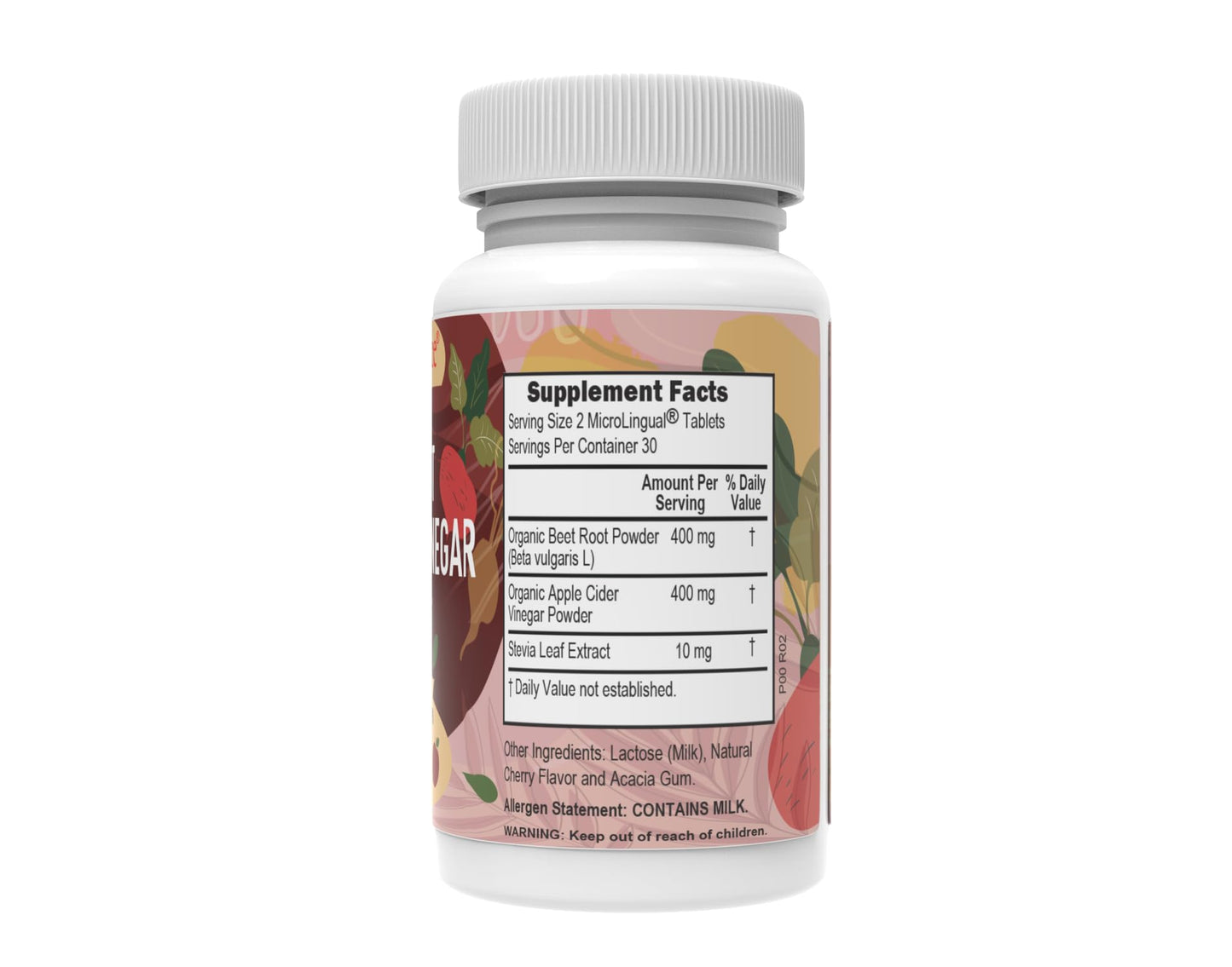 Superior Source Beet Root + Apple Cider Vinegar Clean Melts, 60 Instant Dissolving & Great Tasting Tablets, Nitric Oxide and Energy Booster, Immunity & Detox, Non-GMO