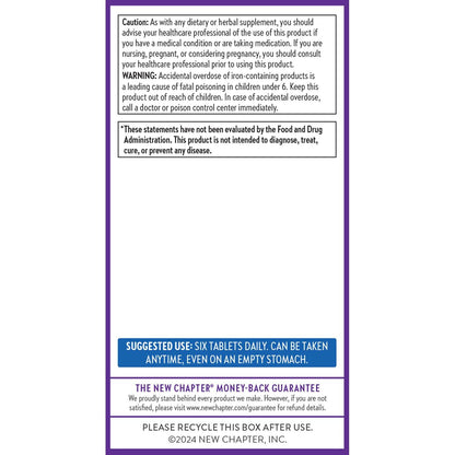 New Chapter Tiny Tabs Multivitamin with 20+ Nutrients for Immune, Cellular Energy & Stress Support, Including Vitamin D3 + B Vitamins, 192 Count New ChapterBuy Supplements Australia