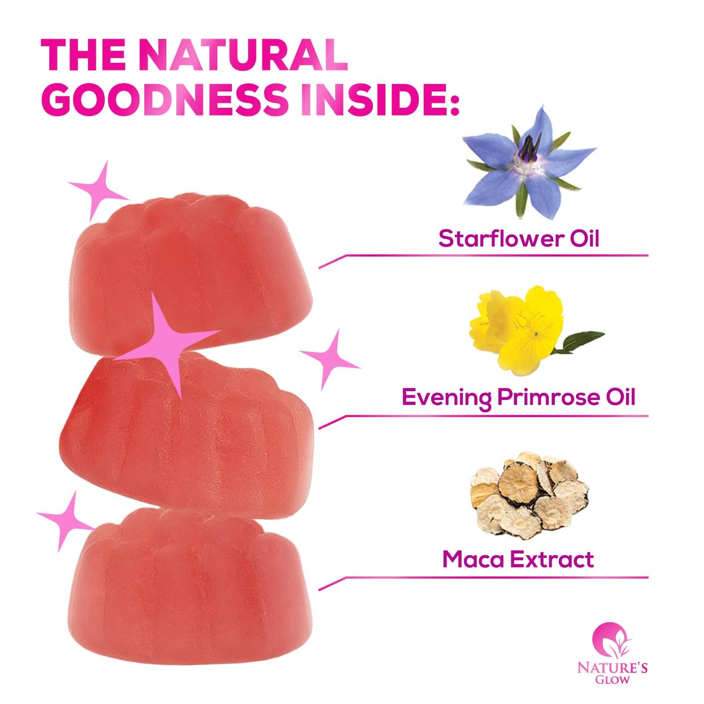 Nature's Glow Menopause Relief Vitamin Gummy for Women - Effective Menopause Nature's GlowBuy Supplements Australia