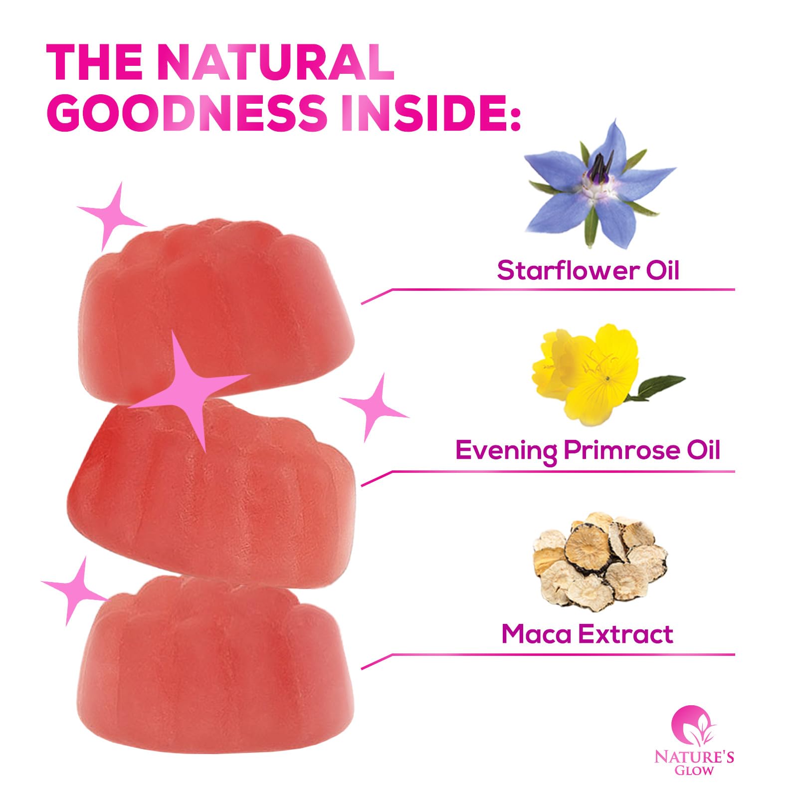 Nature's Glow Menopause Relief Vitamin Gummy for Women - Effective Menopause Nature's GlowBuy Supplements Australia