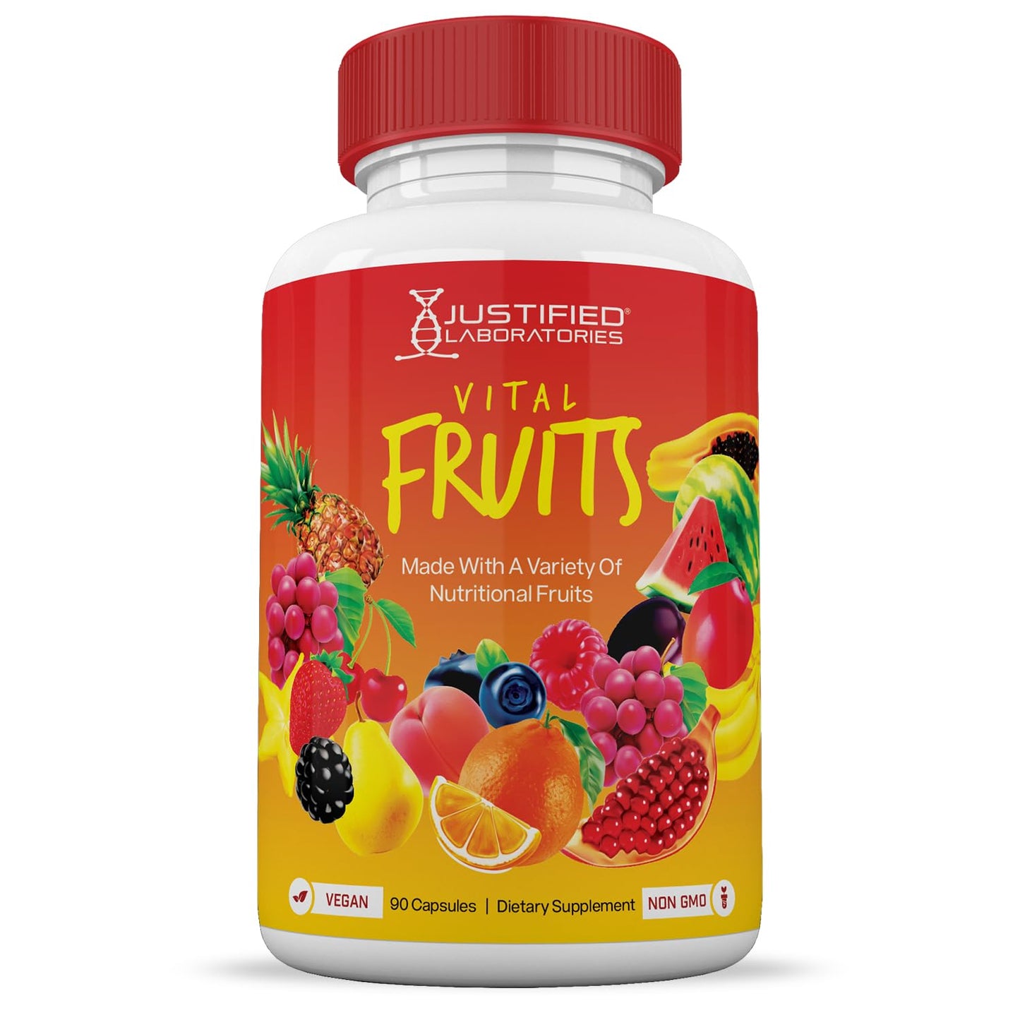 (6 Pack) Vital Fruits and Veggies Supplement Whole Food Red & Green Superfoods Justified LaboratoriesBuy Supplements Australia