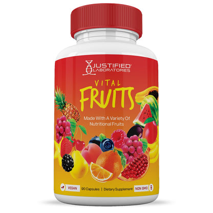 (20 Pack) Vital Fruits and Veggies Supplement Whole Food Red & Green Superfoods Justified LaboratoriesBuy Supplements Australia