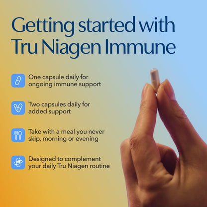 TRU NIAGEN NAD+ Immune Support Supplement - Daily Defense - Vitamin C, Vegan D3 2000 IU, Zinc, Selenium, Copper + 100mg NAD Plus Boosting Niagen NR - 30 Capsules TRU NIAGENBuy Supplements Australia