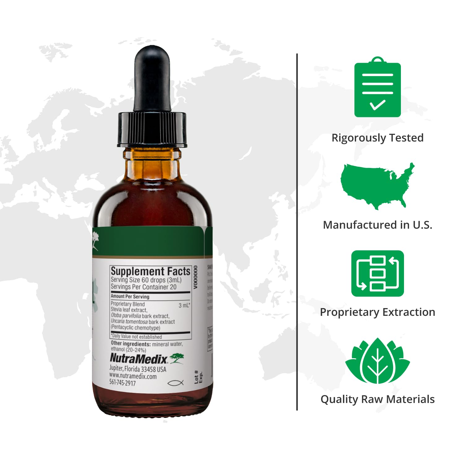 Nutramedix Nutra BRL - Liquid Herbal Supplement for Gut Health & Immune Support - Samento & Banderol for Digestive Health - Immune System Booster Supplement (60mL) NutraMedixBuy Supplements Australia