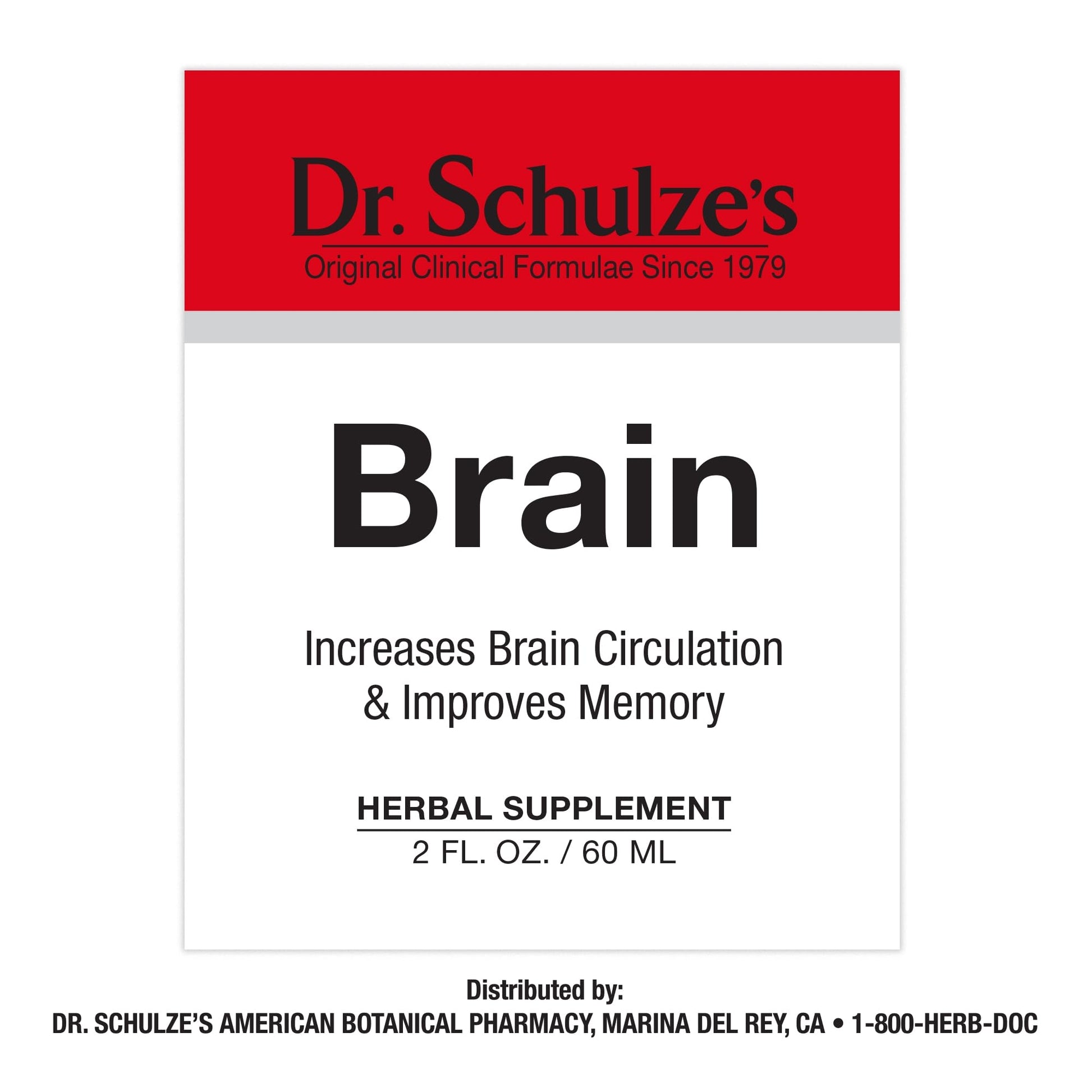 Dr. Schulze's Brain Formula 2 oz. - Vegan and Wild-Harvested | Stimulates Circulation and and Improved Mental Focus Dr. Schulze'sBuy Supplements Australia