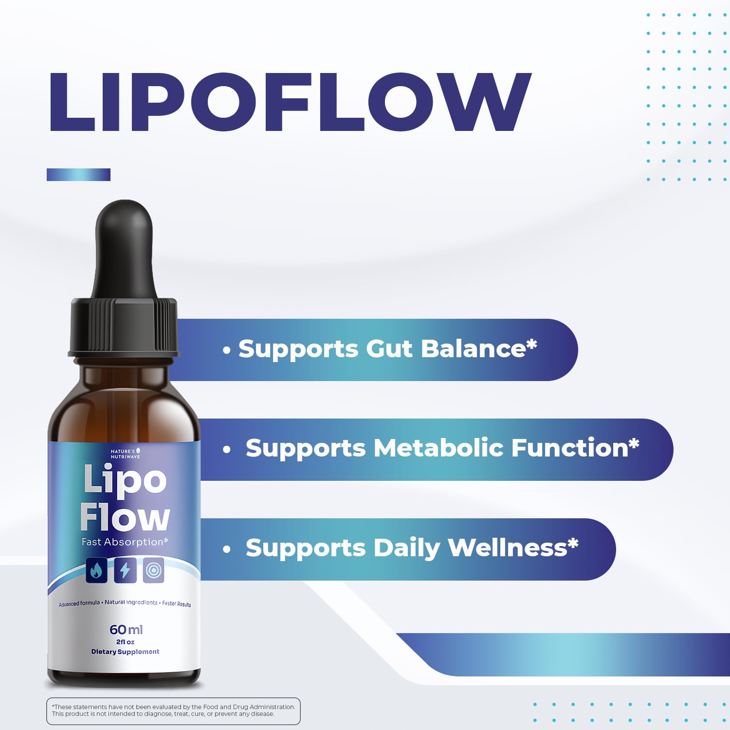 Lipo Flow – Daily Botanical Supplement with Pineapple, Beet Root & Hibiscus – Clean, Stimulant-Free Formula – GMP-Certified, Non-GMO, Made in USA - 60ml, 60 Servings, 1 Month Supply Nature’s NutriWaveBuy Supplements Australia