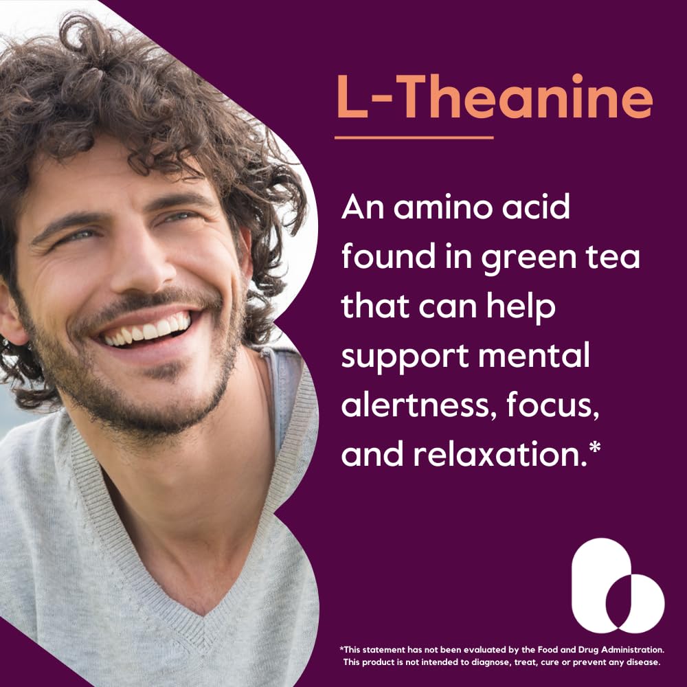 BESTVITE L-Theanine 200mg (120 Vegetarian Capsules) - No Stearates - Vegan - Non GMO - Gluten Free BESTVITEBuy Supplements Australia