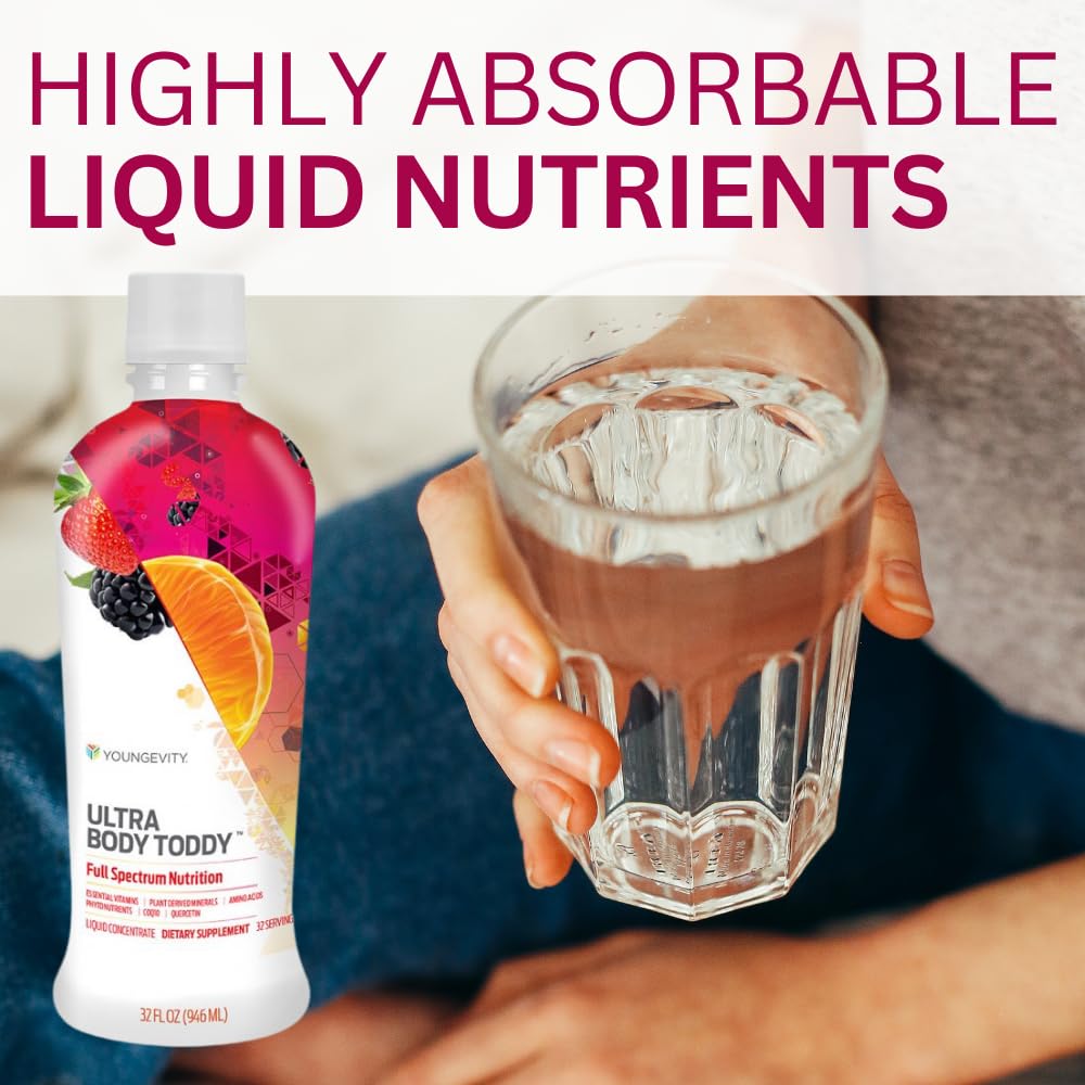 Youngevity Ultra Body Toddy - 100+ Nutrient Mega Multi-Vitamin Mineral Supplement for Men and Women - Enhanced Absorption - Phytonutrients - Amino Acids - (32 Fl Oz) YoungevityBuy Supplements Australia