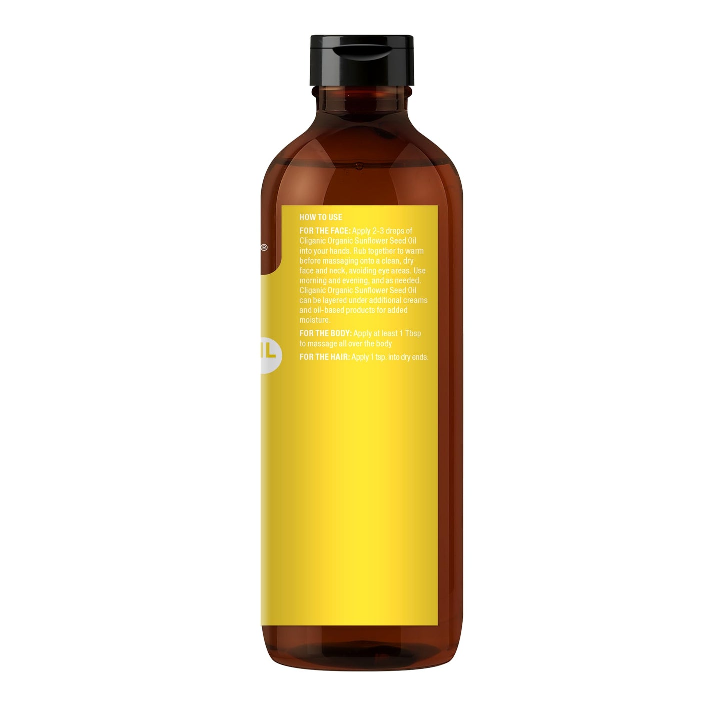 Cliganic Organic Sunflower Oil, 100% Pure (8oz) - For Skin, Hair & Face | Natural Cold Pressed Unrefined CliganicBuy Supplements Australia