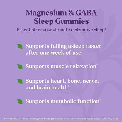 Natrol Sleep & Restore Magnesium Glycinate Blend Gummies, Magnesium for Sleep Aids for Adults, Melatonin-Free, Cherry Flavored, 30 Day Supply, 60 Gummies (Pack of 2) NatrolBuy Supplements Australia