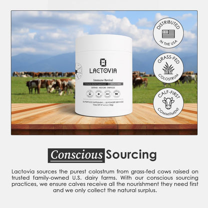 LACTOVIA Bovine Colostrum Powder | Grass-Fed Organic Colostrum Supplement | Gut & Immune Health Support | Raw, Unflavored | Keto, Gluten & Fat-Free | for Women & Men LACTOVIABuy Supplements Australia