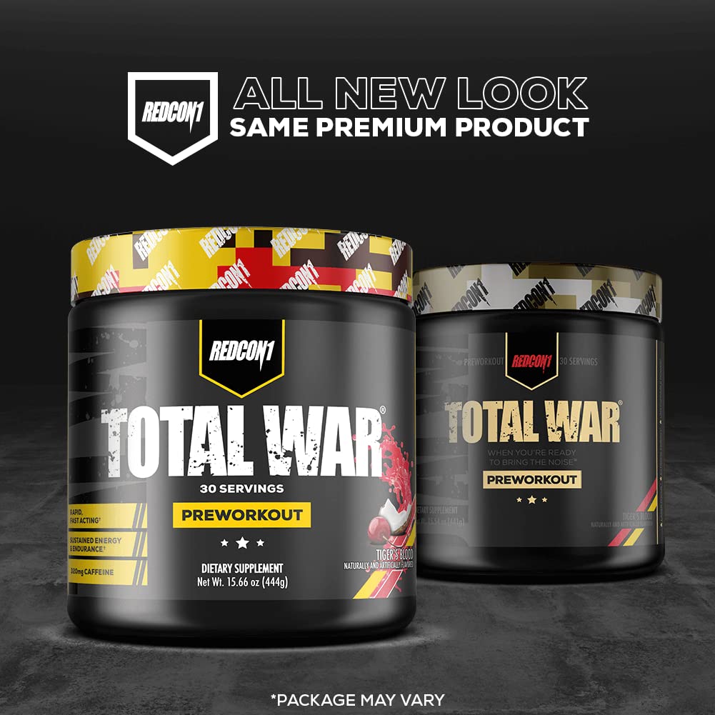 REDCON1 Total War Pre Workout Powder, Kiwi Lime - Beta Alanine + Citrulline Malate Keto REDCON1Buy Supplements Australia