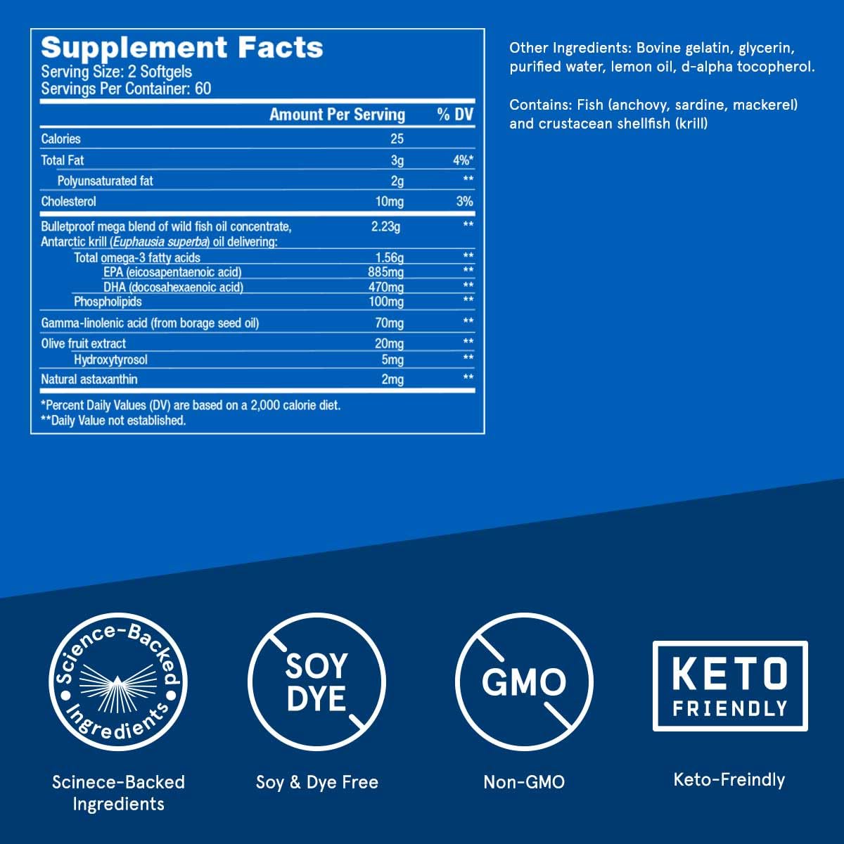 Bulletproof Omega Krill Complex, 120 sg BulletproofBuy Supplements Australia