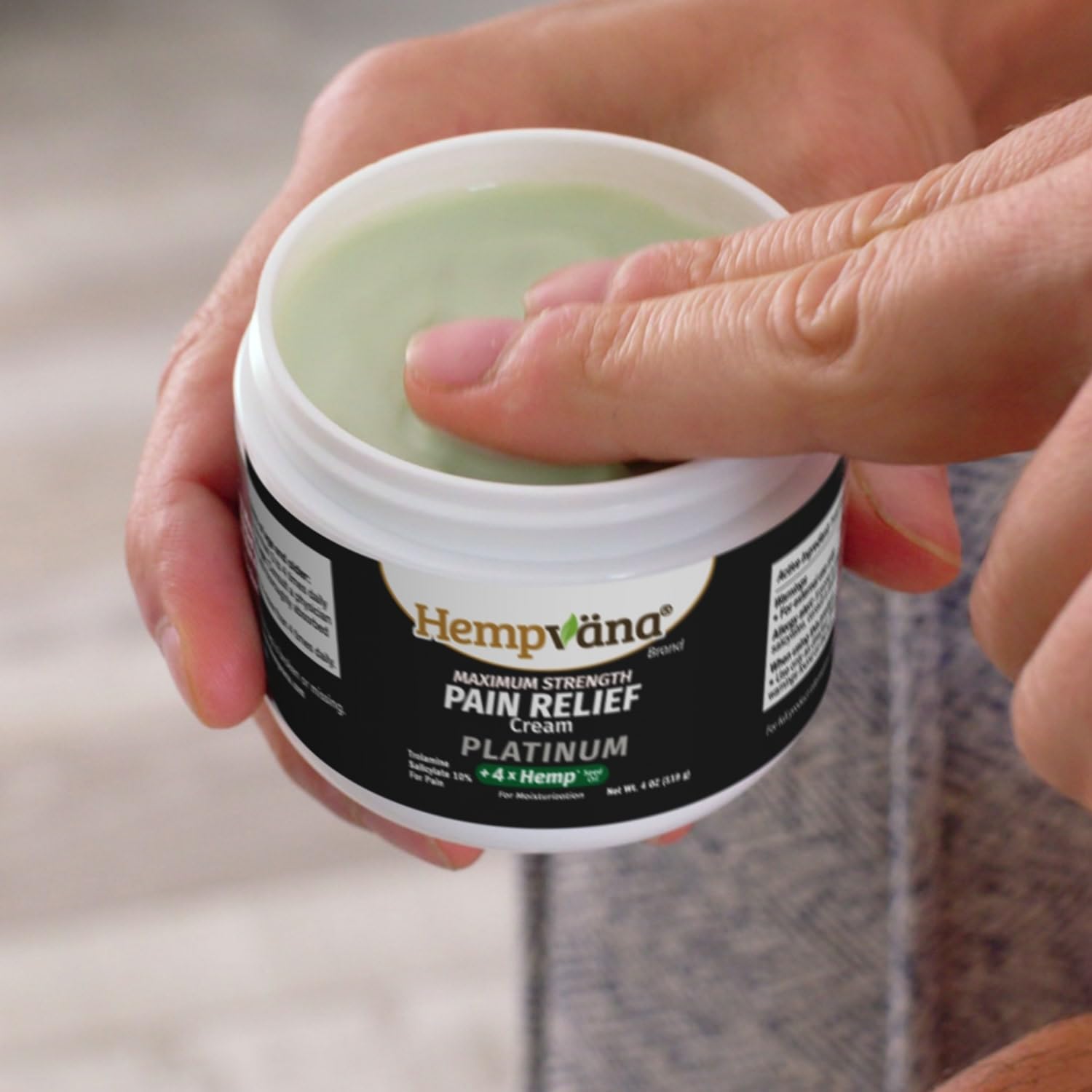 Hempvana Platinum Maximum Strength Relief Cream 4X Hemp for Muscles, Joints, Back, Knees, Shoulders, Neck, Elbows, Hands, Feet. AS SEEN ON TV. Odor-Free, Non-Greasy, Quickly Absorbs, 4X More Hemp HempvanaBuy Supplements Australia