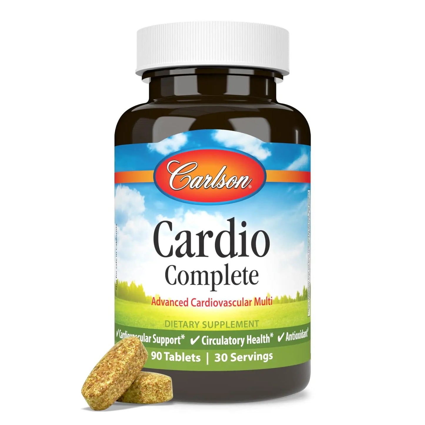Carlson - Cardio Complete, Advanced Multivitamin, Heart Health, Circulatory Support, 90 Tablets CarlsonBuy Supplements Australia