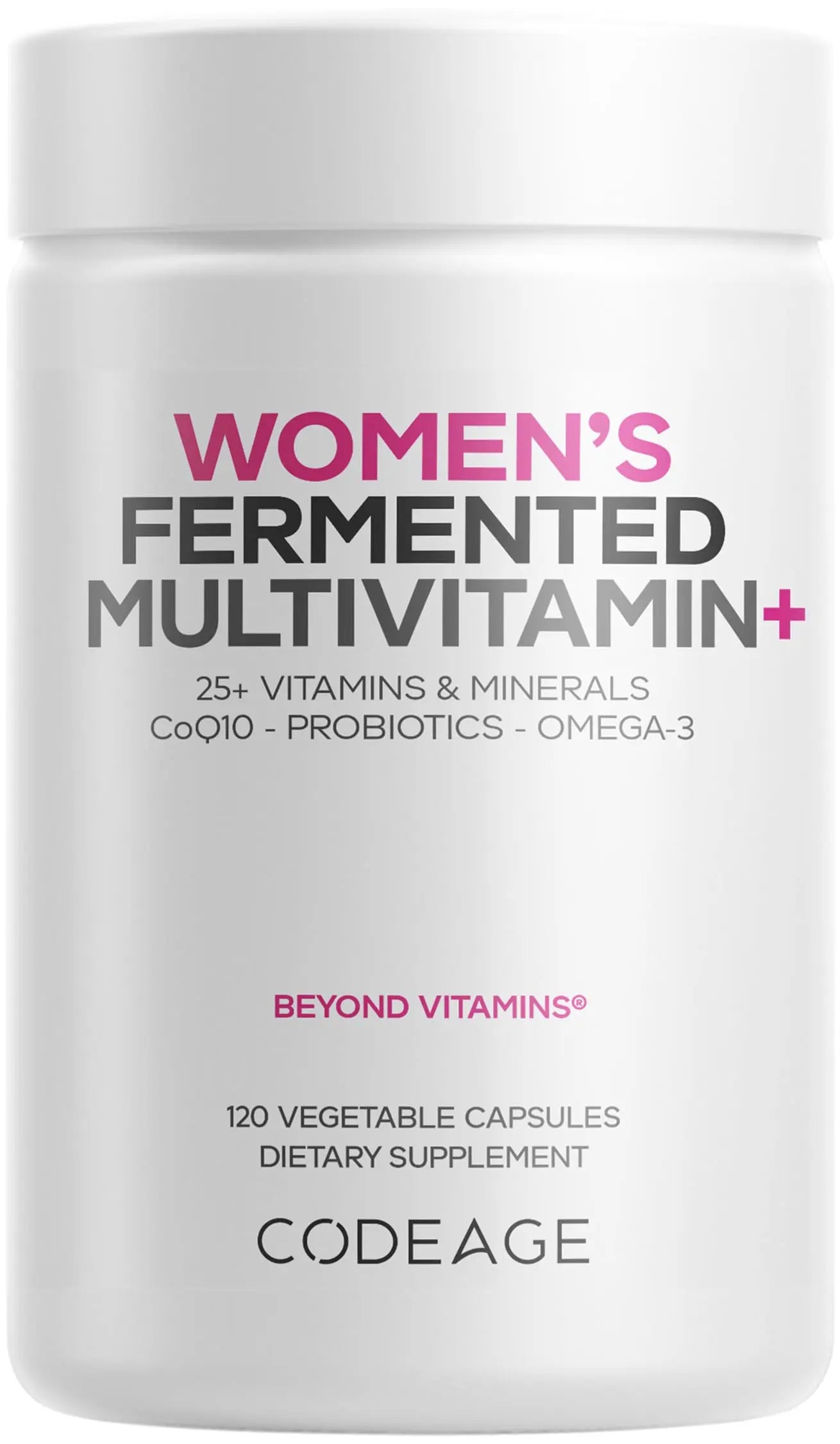 Codeage Women’s Daily Multivitamin, 25+ Vitamins & Minerals, Fermented, Organic Whole Foods, Probiotics Supplement CodeageBuy Supplements Australia