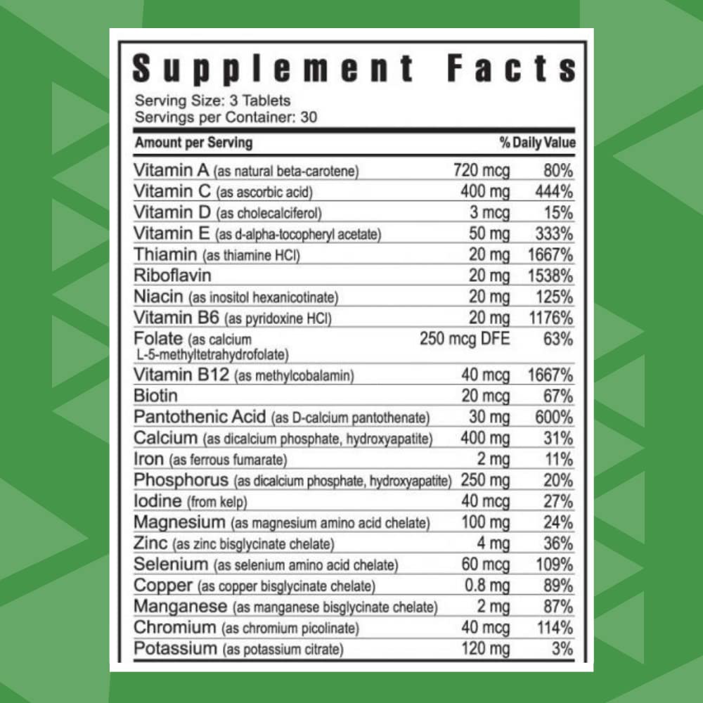Youngevity Ultimate Daily Classic™ Tablets - Complete Vitamins, Minerals, Amino Acids, & Botanicals - Multivitamin for Women and Men - 90 Tablets YoungevityBuy Supplements Australia