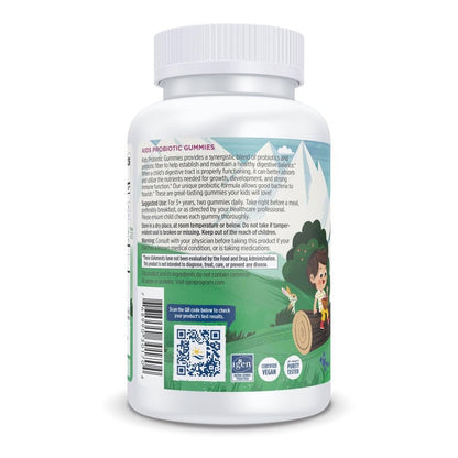 Nordic Naturals Kids Nordic Flora Probiotic Gummies, Merry Berry Punch - 60 Gummies - 1.5 Billion CFU & Prebiotic Fiber
