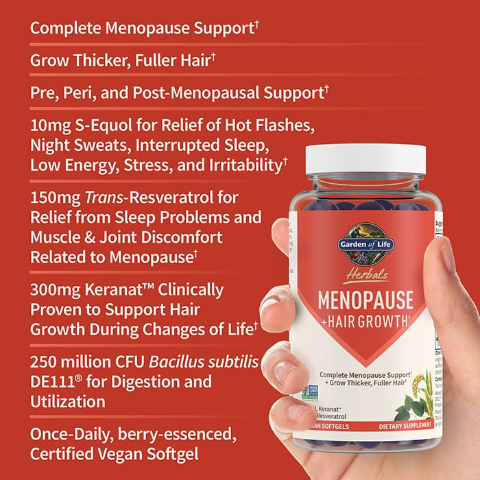 Garden of Life Herbals Menopause Supplement with S-equol & Trans-Resveratrol for Mult Garden of LifeBuy Supplements Australia