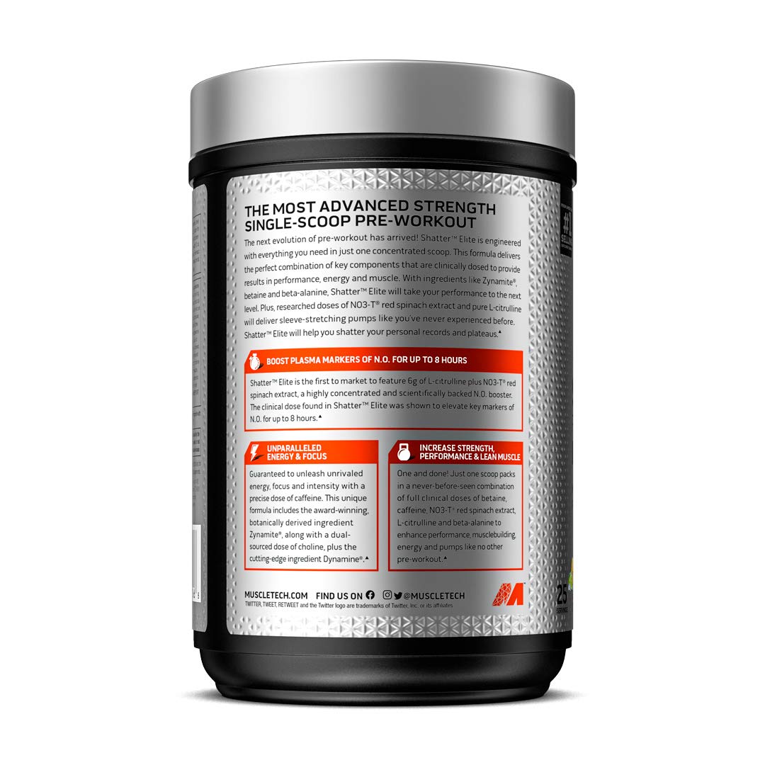 Pre Workout for Men & Women | MuscleTech Shatter Elite Pre-Workout | Preworkout Energy MuscleTechBuy Supplements Australia