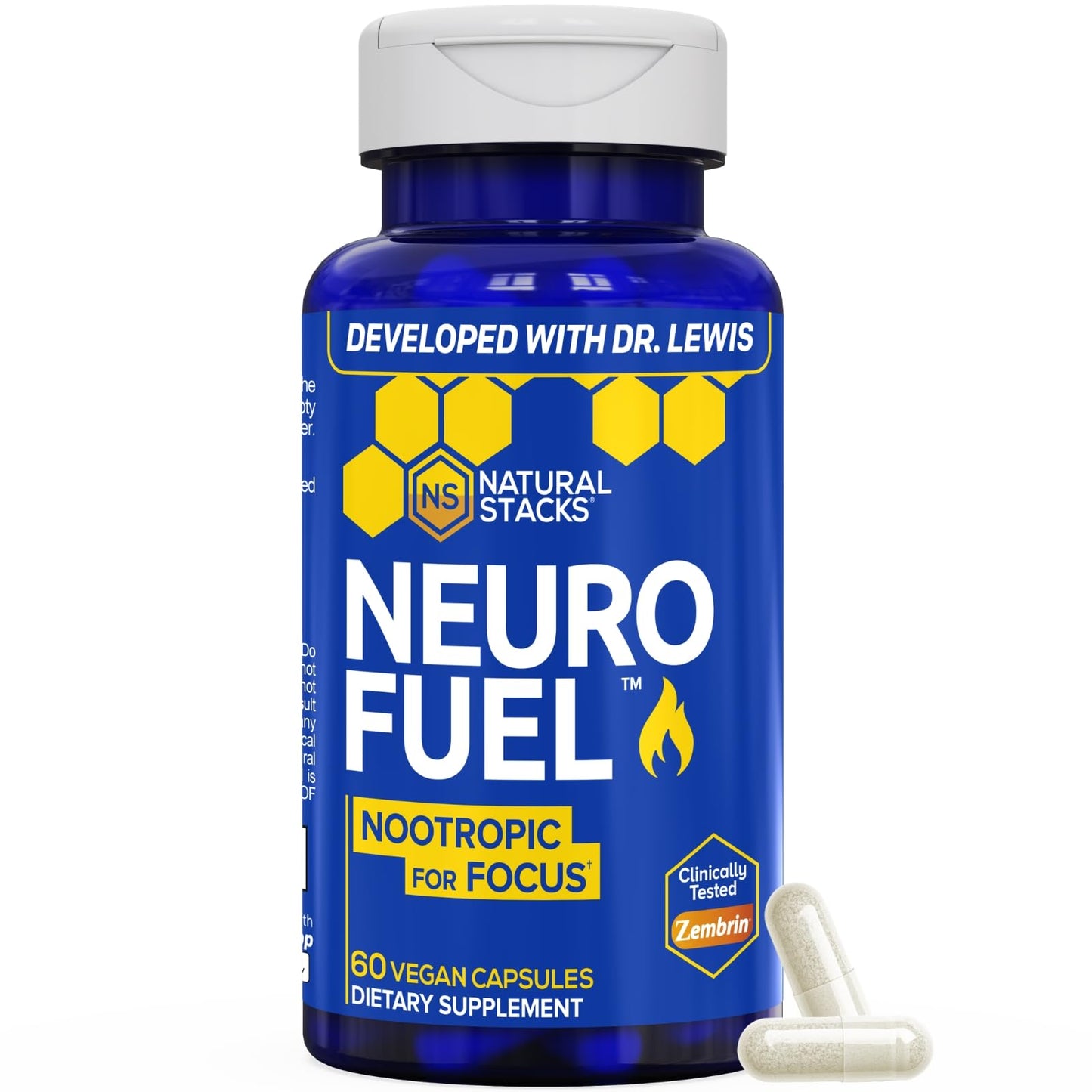 NATURAL STACKS NeuroFuel Nootropic with Zembrin - Doctor Developed Memory & Focus Supplement - Kanna Extract Sceletium Tortuosum - Nootropic Brain Supplement for Focus - 60 Zembrin Capsules NATURAL STACKSBuy Supplements Australia