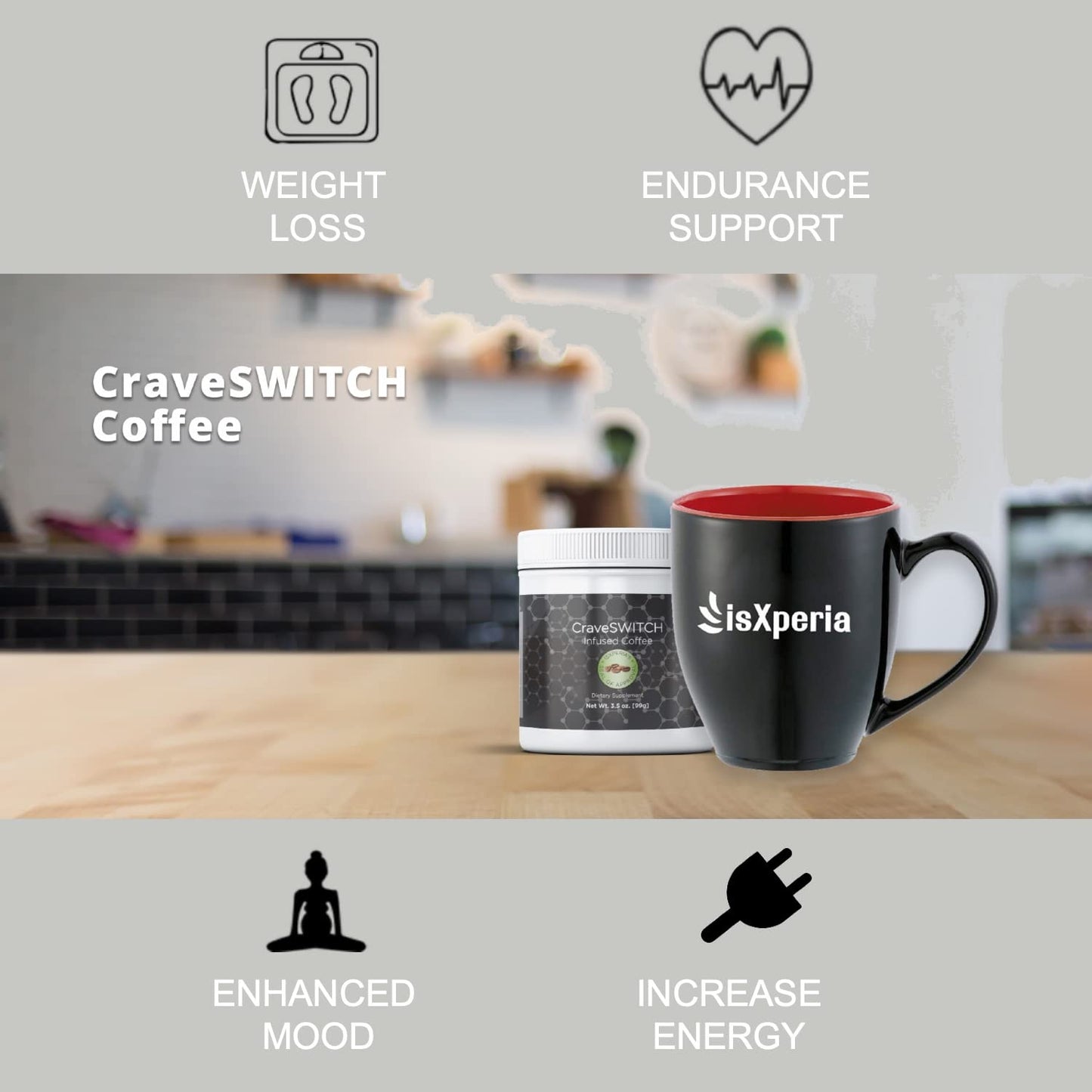 isXperia CraveSWITCH Bold Coffee - Colombian Arabica Coffee with Antioxidants isXperiaBuy Supplements Australia