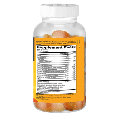 Airborne 750mg Vitamin C Immune Support Supplement Gummies for Adults, Zesty Orange Flavor, Gluten Free Crafted Blend with Powerful Antioxidants Vitamins A C & E, 63 Gummies (3 Pack) AirborneBuy Supplements Australia