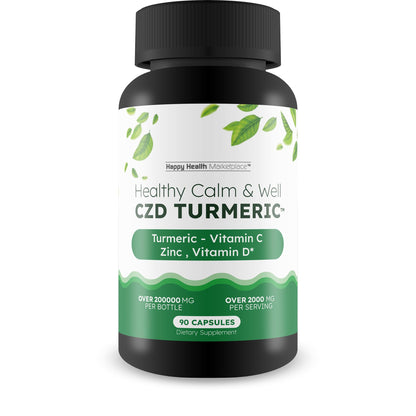 Healthy Calm & Well CDZ Gummies Capsules - Our Best CDZ Supplement Vitamin C D and Zinc - Turmeric Vitamin C D Zinc Magnesium - Our Best Calmwell Cdc Gummies Capsules Zinc Vitamin C Vitamin D Turmeric Happy Health MarketplaceBuy Supplements Australia