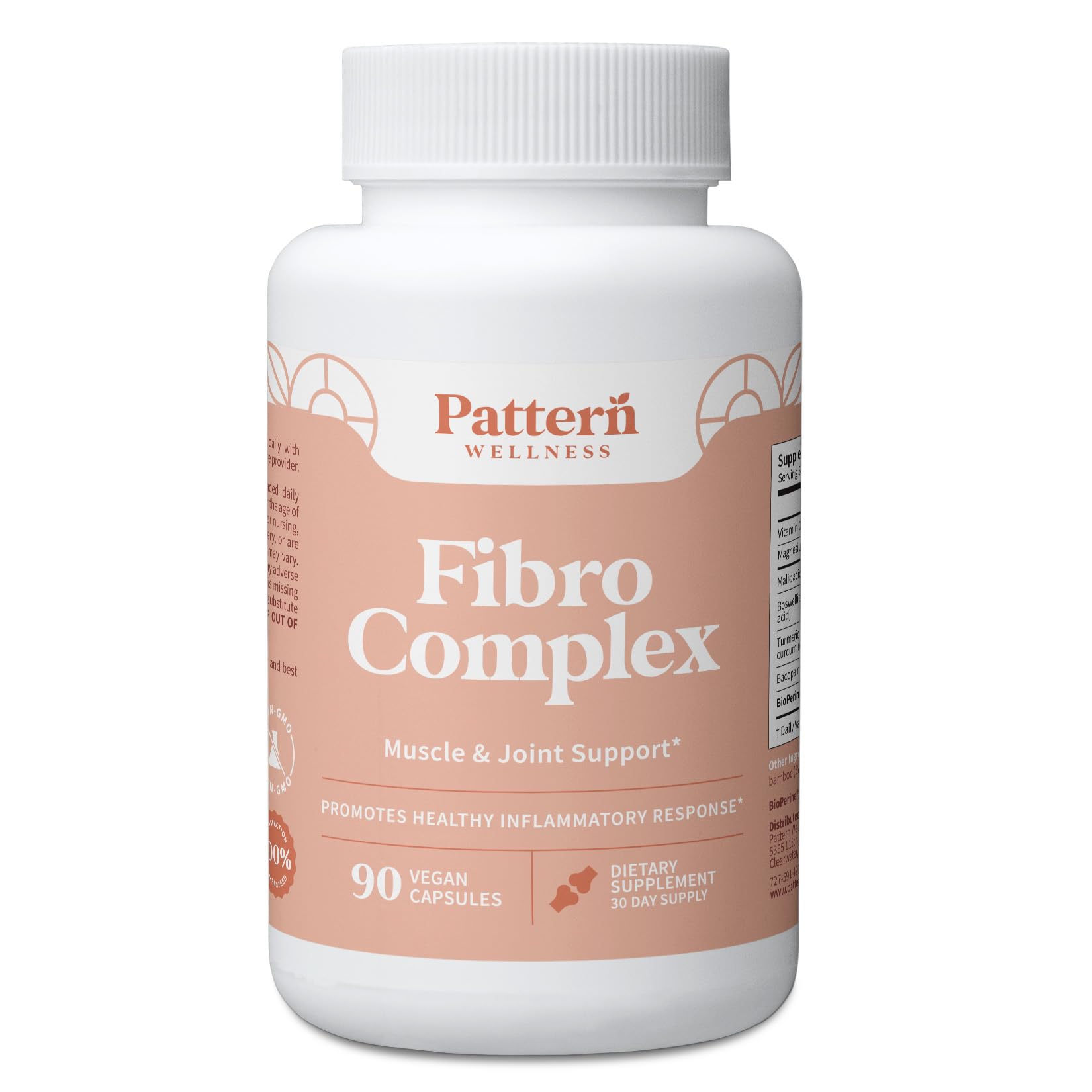 Pattern Wellness Fibro Complex – Advanced Formula with BioPerine® for Nutrient Absorption – Supports Muscle, Joint & Mobility Health – 90 Vegan Capsules Pattern WellnessBuy Supplements Australia