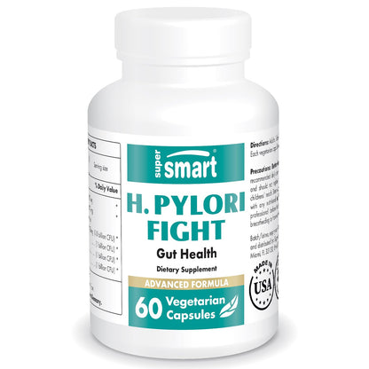 Supersmart - H. Pylori Fight Advanced Formula (Mastic Gum, Probiotics & Prebiotic) 
