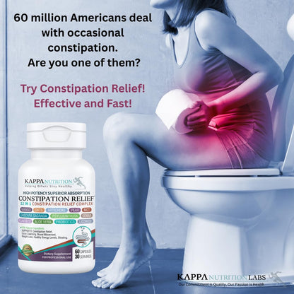KAPPA NUTRITION Constipation Relief Supplement – Gentle Colon Cleanse for Regularity & Gut Health – Non-Habit Forming Formula with Fiber, Herbs & Probiotics – Non-GMO, 60 Capsules KAPPA NUTRITIONBuy Supplements Australia