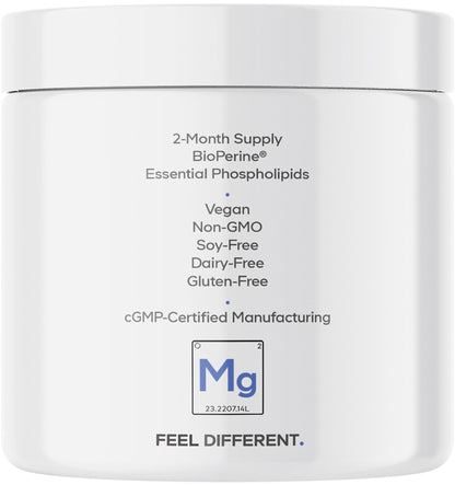 Codeage Liposomal Magnesium Glycinate Supplement, 2-Month Supply, Bisglycinate Magnesium Chelate, Chelated Magnesium Mineral Pills, BioPerine Black Pepper Vitamins Capsules, Non-GMO Vegan, 240 ct CodeageBuy Supplements Australia