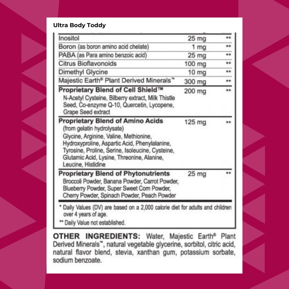 Youngevity Ultra Body Toddy - 100+ Nutrient Mega Multi-Vitamin Mineral Supplement for Men and Women - Enhanced Absorption - Phytonutrients - Amino Acids - (32 Fl Oz) YoungevityBuy Supplements Australia
