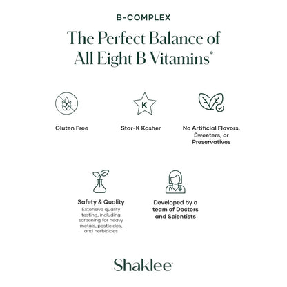 Shaklee - B-Complex- The Ultimate Energy Boost with Patented Bioactivated Absorption System™ - B Vitamins for Enhanced Well-Being ShakleeBuy Supplements Australia