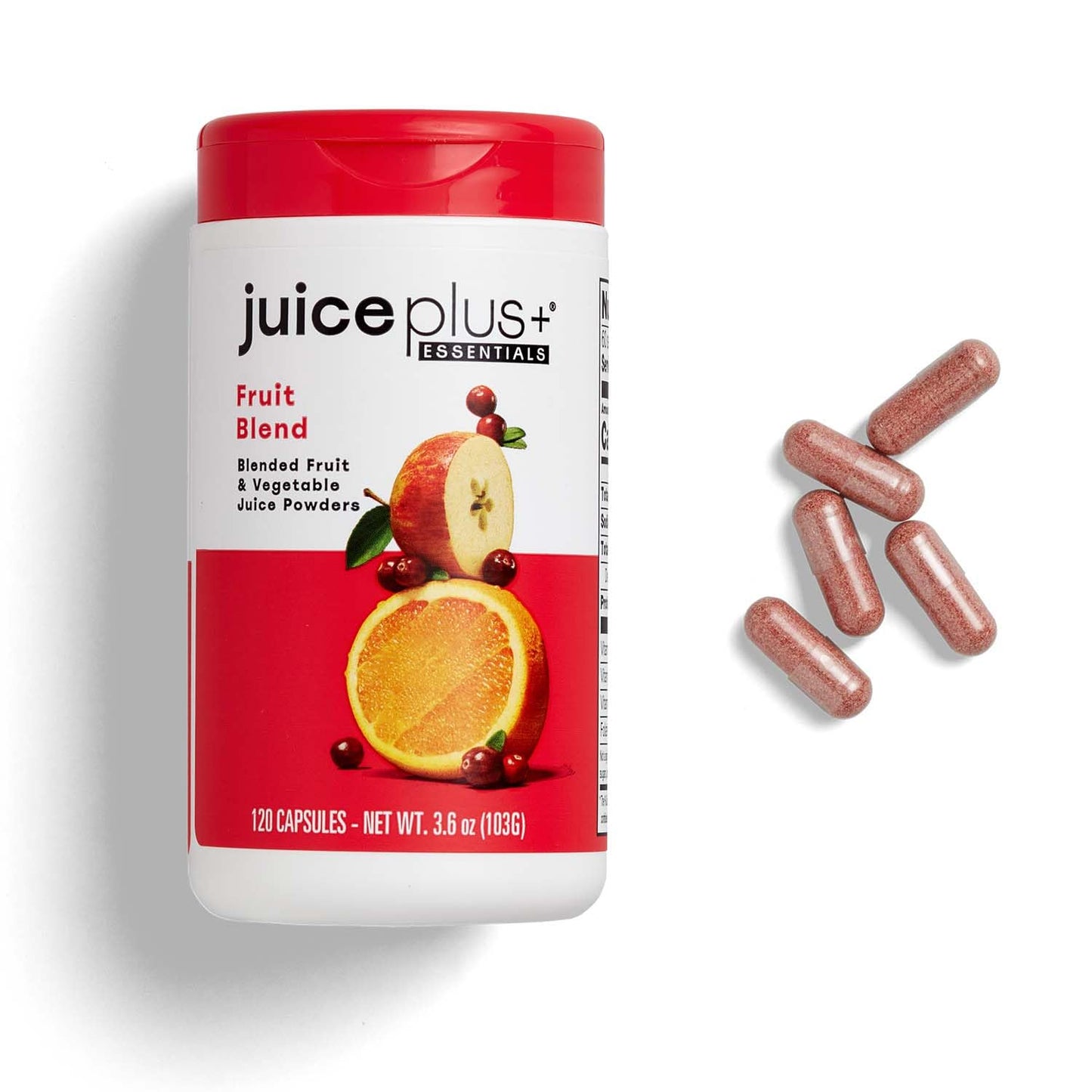 JuicePlus+ Fruit Blend: Plant-Based Whole Food Supplement with Apple, Peach, Cranberry, & More! - Vegan, Gluten-Free, Non-GMO, Kosher - Packed with Plant-Based Vitamins - 1 Bottle (60 Servings) Juice Plus+Buy Supplements Australia