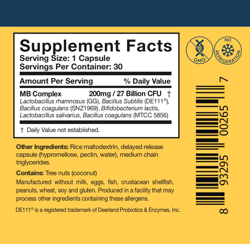 Researched Nutritionals Multi-Biome - Dual-Action Probiotics for Women & Men - Spore + Live Strain Formula with Delayed-Release Capsules for Gut Health, Histamine & Immune Support (30 ct) Researched NutritionalsBuy Supplements Australia