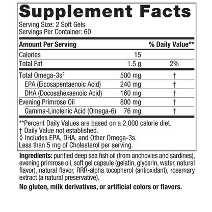 Nordic Naturals Omega Woman, Lemon - 120 Soft Gels - 500 mg Omega-3 + 800 mg Evening Nordic NaturalsBuy Supplements Australia