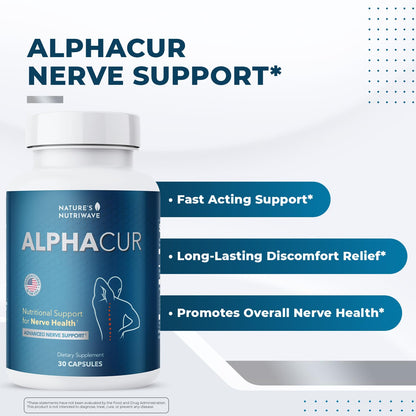 Nature’s NutriWave Alphacur – Natural Supplement with Magnesium, Alpha Lipoic Acid, Turmeric & CoQ10 – Non-GMO, 100% Natural, Made in the USA, GMP-Certified – 30 Capsules, 2 Month Supply Nature’s NutriWaveBuy Supplements Australia