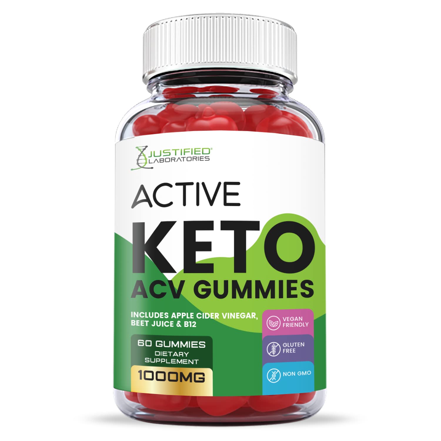 Justified Laboratories Active Keto ACV Gummies 1000MG with Pomegranate Juice Beet Justified LaboratoriesBuy Supplements Australia