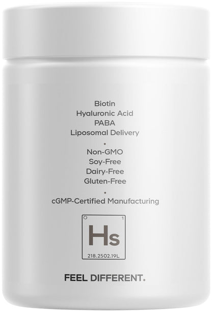 Codeage Hair Skin Nails Vitamins Platinum - KeraGEN-IV Keratin, Dermaval - Hair Fall, Skin Elasticity & Moisture Support - Biotin 5000, Collagen, Vitamin C, Coffeeberry, PABA Supplement - 60 Capsules CodeageBuy Supplements Australia