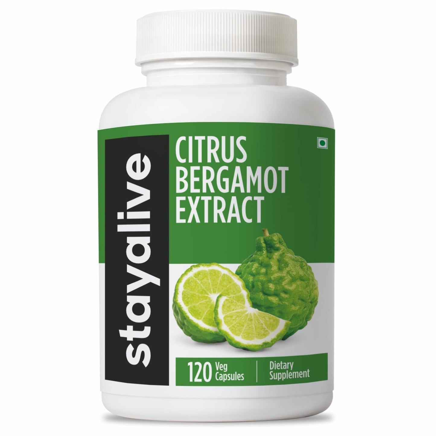 STAY ALIVE Citrus Bergamot Capsules 1000mg, 30:1 Super Extract with 50% Polyphenolic Flavanones, 120 Pills, Citrus Bioflavonoids Supplements for Women & Men | Non-GMO, Gluten-Free STAY ALIVEBuy Supplements Australia