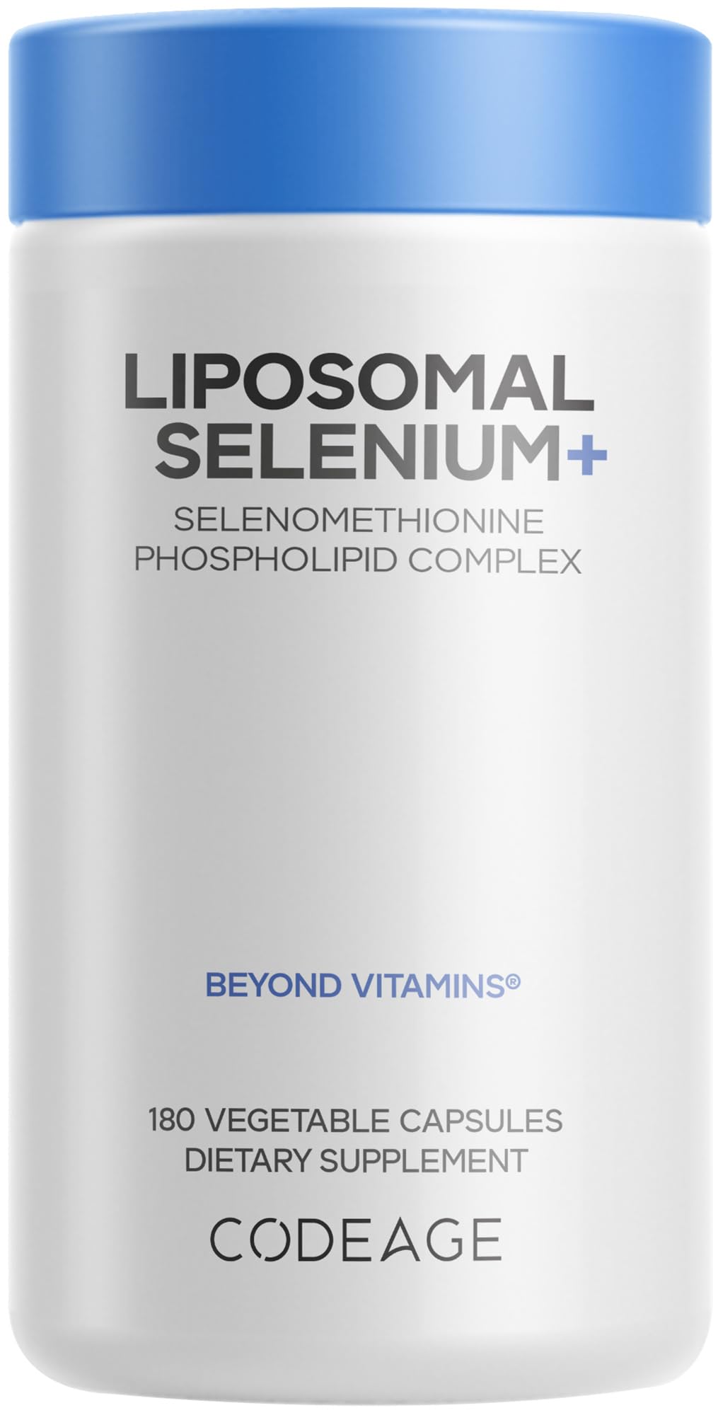 Codeage Selenium 200 mcg Supplement, 6-Month Supply, Immune Support, Mineral Cofactor Selenomethionine, Phospholipids, Vegan, Liposomal Delivery, 180 Capsules CodeageBuy Supplements Australia