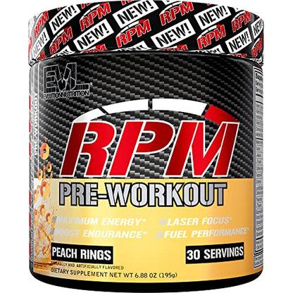 Pre Workout Powder for Energy and Focus - EVL RPM Energy Pre Workout Energy Drink 