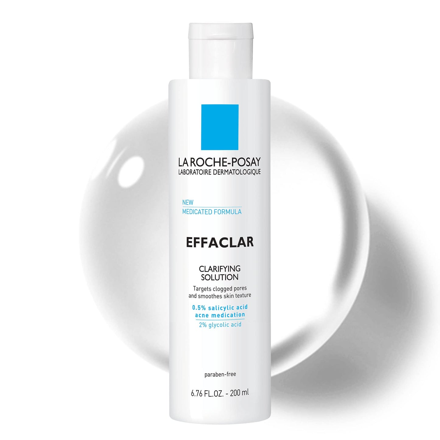 La Roche-Posay Effaclar Clarifying Solution Acne Toner with Salicylic Acid and Glycolic Acid
