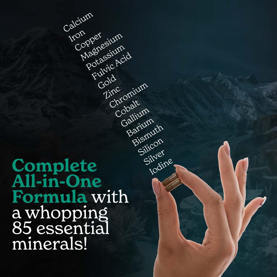 Better Alt Shilajit Sea Moss Capsules Pack of 2 with Ashwagandha & Black Pepper Extract with 85+ Essential Minerals & Antioxidants| Boosts Energy & Metabolism - 120 Servings, 240 Capsules Better AltBuy Supplements Australia